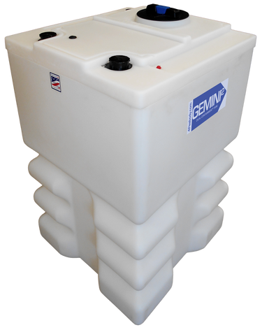 120 Gal Gemini² Dual Containment® Tank - LPE SD 1.5 - Natural - Ribbed